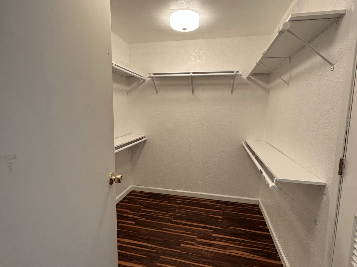 a close up of an empty room